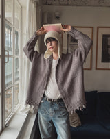 Tour Damage Overfit Cardigan