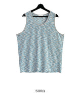 Mix scatter loose fit tank top