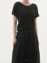 Terry round short-sleeve T-shirt -3C