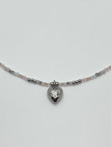 MADE pink heart necklace