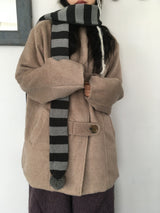 Balmacaan hood coat