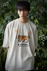 MU-WI PRT.ボックス 1/2 Tシャツ (Oatmeal)