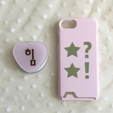 Youth Spiritパワー ピンク スターハート アクリルスマートトック (MacSafe compatible)