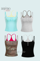 Lady Double Layered Sleeveless T-Shirt