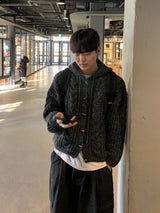  Level Tteokbokki Knit Hooded Cardigan