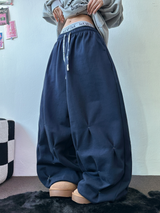 PUNCHING LOOSE HIP STREET LONG PANTS 💙🤎2COLOR