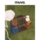 muva. 本革スエード 3WAY チェック柄 3WAYリュック