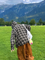 Authentic Hoodie Check Shirt 2C