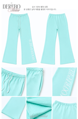 Lounge Lettering Mint Long Pants (PANTS)