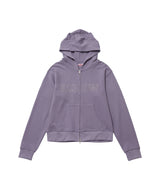 M3OW CAT EAR HOODIE ZIP UP - PURPLE