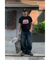 バックカットデニムパンツ