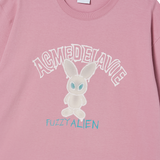 25SS ブラーエイリアンショートスリーブTシャツ ライトピンク