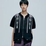 navajo ブークレニットカーディガン black