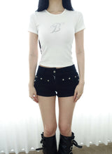 Black Stud Shorts