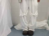 Double ribbon knee-point pants