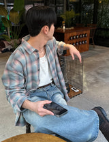 オーバーフィットサンデイチェックシャツ