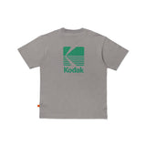BIG LOGO COTTON SHORT-SLEEVE T-SHIRT【GREY】