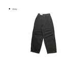 フォークカットスナップDリングコットンワイドパンツ