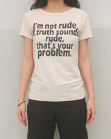 RUDE ハーフスリーブTシャツ (CREAM)
