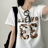 The On Vintage Number カモ半袖Tシャツ