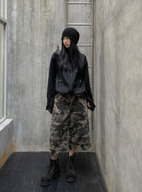 Tech Color Matching High Neck Hood Zip-Up