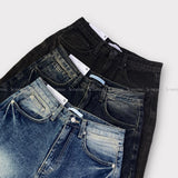 LMN Unbeige Washed Wide Denim Pants (3 colors)