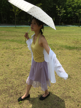 Hayes Bloom Frill Skirt (2color)