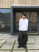 Looker Shirring Cargo Cotton Pants 3C