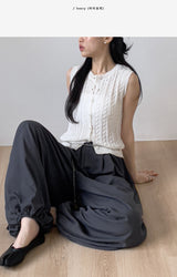 Oreo Cable Knit Vest