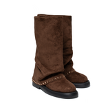 Rivet Middle Boots - 2Color