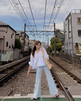 Jeanne wide denim pants