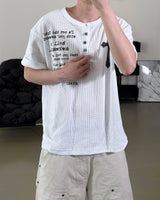 Crozen Waffle Henley Short Sleeve