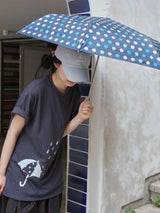 レイニーTシャツ - ディープネイビー