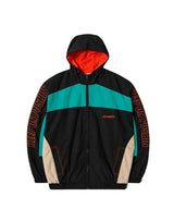 MF Retro Hooded Track Jacket (Black/Bluegreen/Orange)