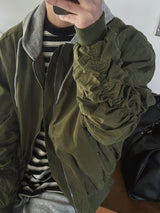 ASCLO MA-1 Shirring Hood Jumper (3color)