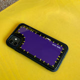 カラーポケット (purple) スマホケース (epoxy bumper)
