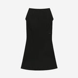 Side Panel Mermaid Maxi Skirt / Black