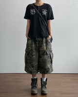 シールド ヘンリーネック ワッフル ショートスリーブ Tシャツ