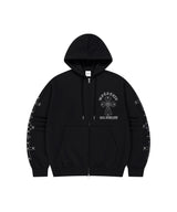 CROSS STUD HOOD ZIP UP