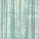 Retro Patterned Chiffon Door Curtain - L size