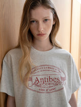 (T-7082)アンティブス ショート クロップ Tシャツ