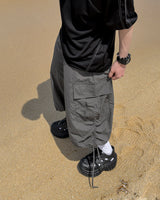 Shuren Shirring Cargo Bermuda Pants