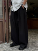Field balloon two-tuck slacks