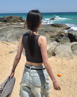 Heather sleeveless