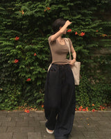 [MADE] PLAC, folding wide pants