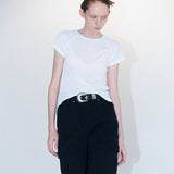 Like ribbed tee white