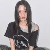 ロザリーノワールTシャツ (BLACK) F25QB111