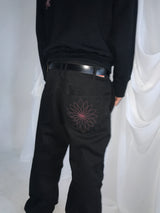 [Hand-Made「005」] Origami Pants_Black&Burgundy