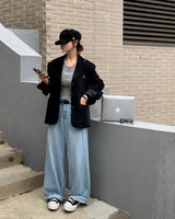 [Bellide made/boy fit] INAF Suede Slit blazer jacket