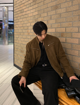 ミーレ YKK スエード バイカー ジャケット